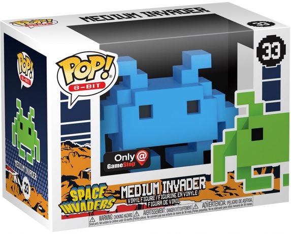 Figurine Funko Pop Space Invaders #33 Medium Invader Bleu - 8-bit