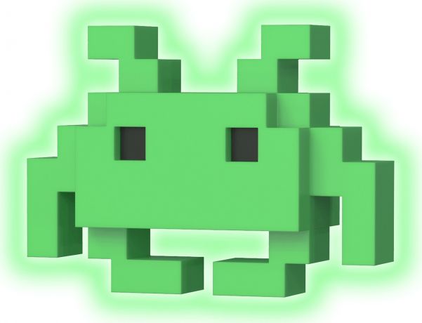 Figurine Funko Pop Space Invaders #33 Medium Invader Vert - Brillant dans le noir & 8-bit