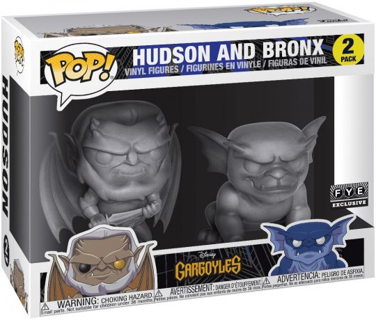 Figurine Funko Pop Gargoyles, les anges de la nuit [Disney] Hudson & Bronx - Pierre - 2 pack