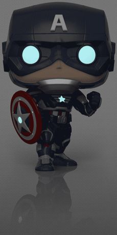 Figurine Funko Pop Avengers Gamerverse [Marvel] #627 Captain America - Brillant dans le noir