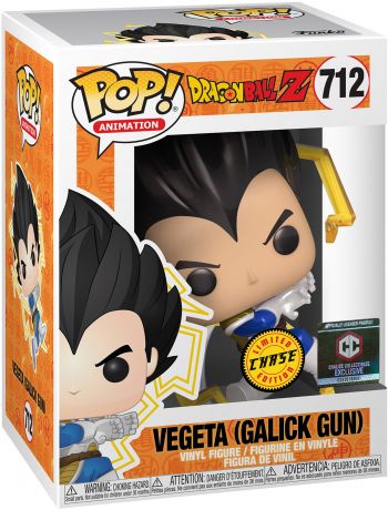 Figurine Funko Pop Dragon Ball Z #712 Vegeta (Galick Gun) - Métallique [Chase]