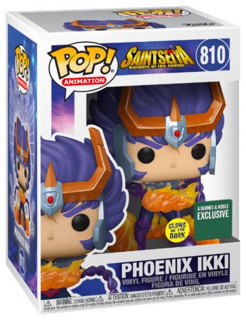 Figurine Funko Pop Les Chevaliers du Zodiaque #810 Phoenix Ikki - Brillant dans le noir