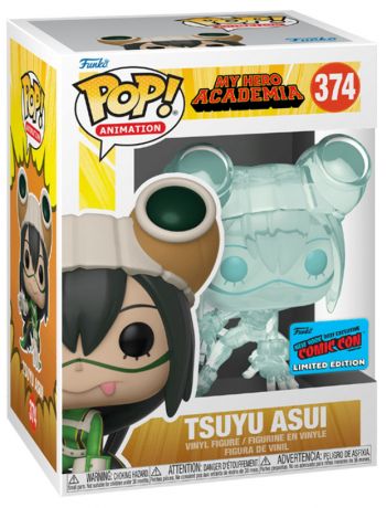 Figurine Funko Pop My Hero Academia #374 Tsuyu - Translucide