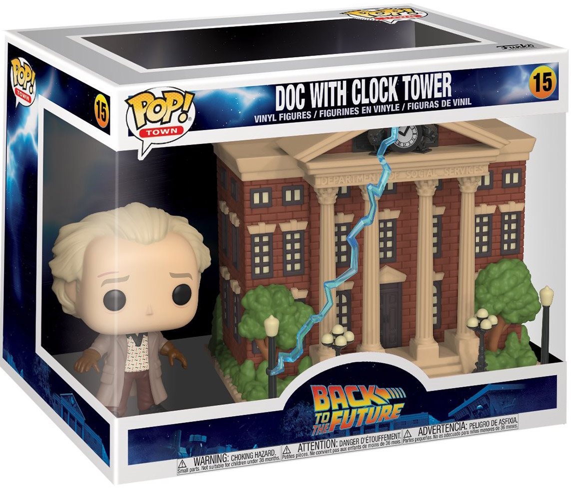 Figurine Funko Pop Retour Vers Le Futur - Doc Brown Avec Chase (Variante Aléatoire, 9 Cm, Emballage VHS Rétro - 9