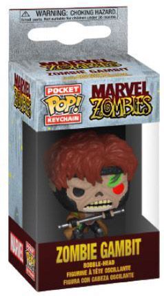 Figurine Funko Pop Marvel Zombies Gambit  en Zombie - Porte-clés