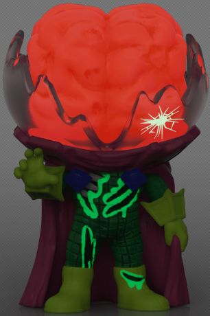 Figurine Funko Pop Marvel Zombies #660 Mysterio en Zombie - Brillant dans le noir