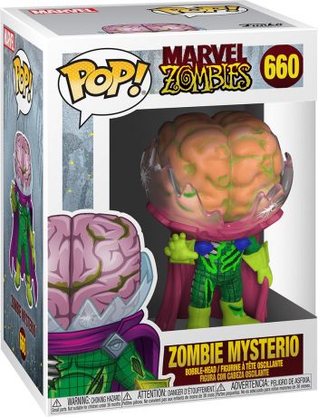 Figurine Funko Pop Marvel Zombies #660 Mysterio en Zombie