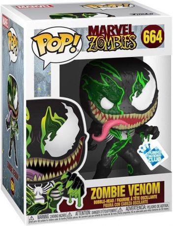 Figurine Funko Pop Marvel Zombies #664 Venom en Zombie