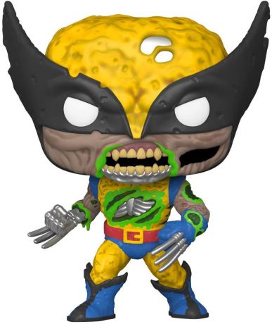 Figurine Funko Pop Marvel Zombies #662 Wolverine en Zombie - Brillant dans le noir