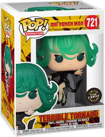 Figurine Funko Pop One Punch Man #721 Terrible Tornado - Brillant dans le noir [Chase]