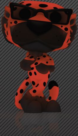 Figurine Funko Pop Icônes de Pub #77 Chester Cheetah - Brillant dans le noir