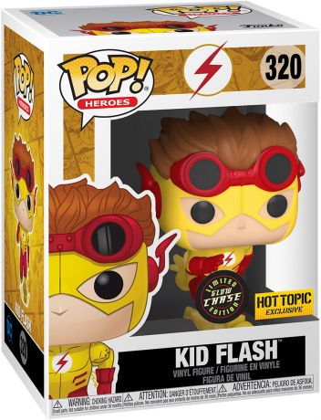 Figurine Funko Pop Flash [DC]  #320 Kid Flash - Brillant dans le noir [Chase]
