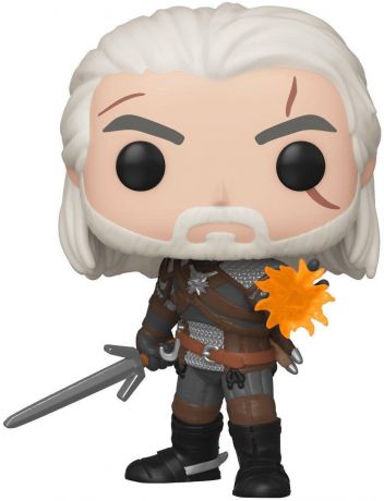 Figurine Funko Pop The Witcher 3: Wild Hunt #554 Geralt (IGNI) - Brillant dans le noir