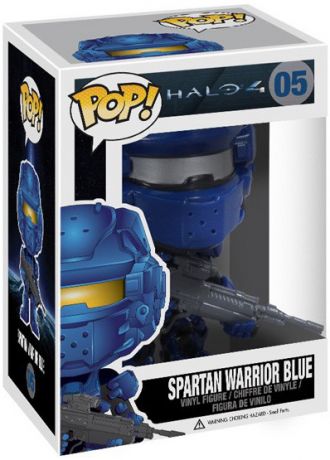 Figurine Funko Pop Halo #05 Spartan Warrior Bleu