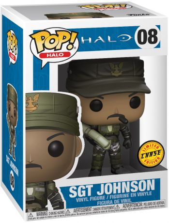 Figurine Funko Pop Halo #08 Sgt. Johnson [Chase]