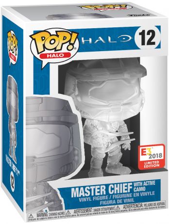 Figurine Funko Pop Halo #12 Master Chief avec Camouflage - Translucide