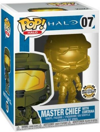 Figurine Funko Pop Halo #07 Master Chief avec Cortana - Or