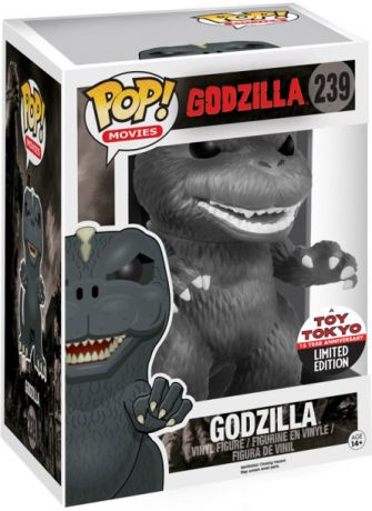 Figurine Funko Pop Godzilla  #239 Godzilla - Noir et Blanc & 15 cm 