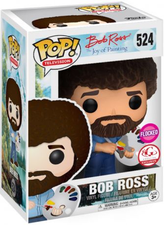 Figurine Funko Pop Bob Ross #524 Bob Ross - Floqué