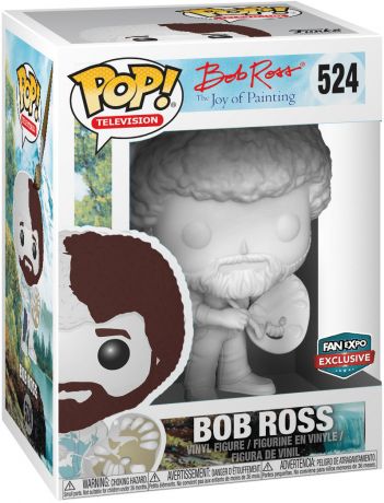 Figurine Funko Pop Bob Ross #524 Bob Ross - Blanc