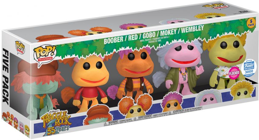 Figurine Funko Pop Fraggle Rock Fraggle Rock - floqué - 5 Pack