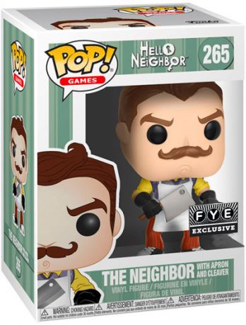 Figurine Funko Pop Hello Neighbor #265 Le Voisin avec Tablier et Couperet