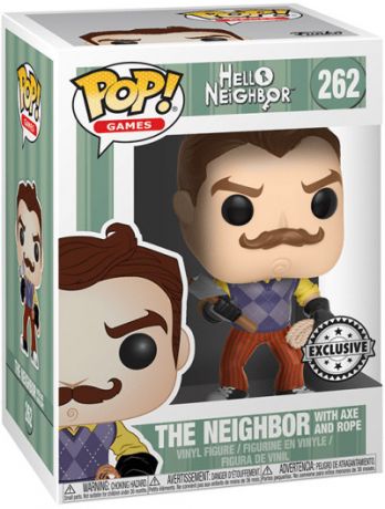 Figurine Funko Pop Hello Neighbor #262 Le Voisin avec Hache et Corde