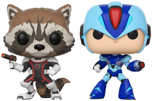 Figurine Funko Pop Marvel Gamerverse Rocket vs Mega Man X - 2 pack