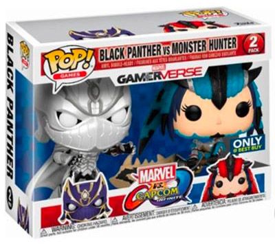 Figurine Funko Pop Marvel Gamerverse BlackPanther vs MonsterHunter - 2 pack