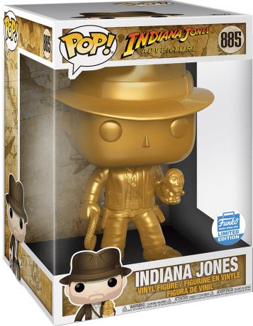 Figurine Funko Pop Indiana Jones #885 Indiana Jones - Metallique Or & 25 cm