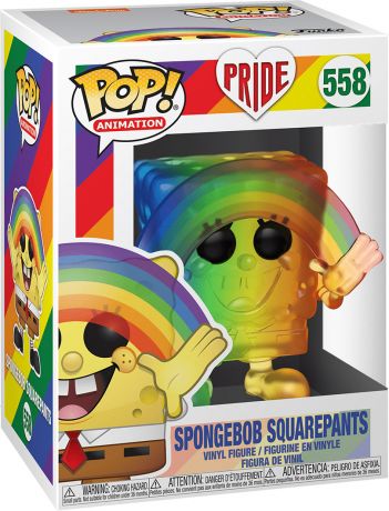 Figurine Funko Pop It Gets Better Project #558 Bob l’Éponge Carrée - Arc-en-ciel