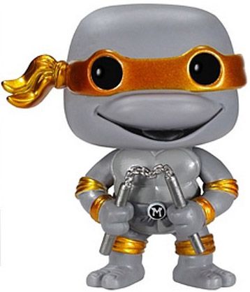 Figurine Funko Pop Tortues Ninja #62 Michelangelo - Métallique