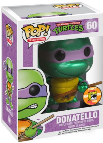 Figurine Funko Pop Tortues Ninja #60 Donatello - Métallique