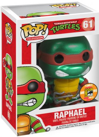 Figurine Funko Pop Tortues Ninja #61 Raphael - Métallique