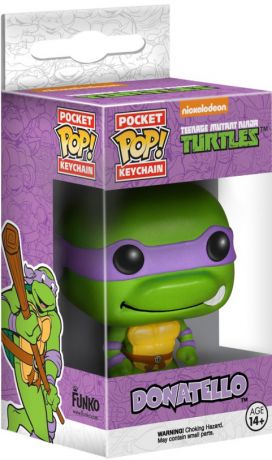 Figurine Funko Pop Tortues Ninja Donatello - Porte-clés