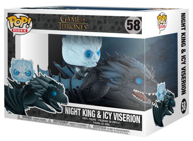 Figurine Funko Pop Game of Thrones #58 Roi de la Nuit & Viserion de glace