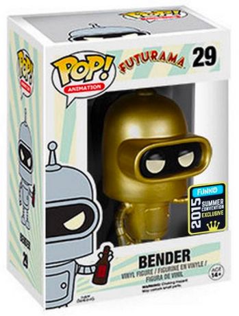 Figurine Funko Pop Futurama #29 Bender - Or