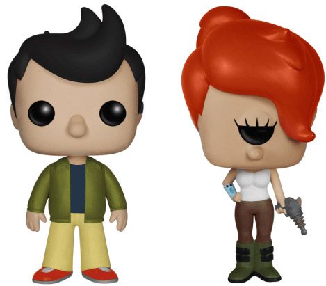 Figurine Funko Pop Futurama Univers Alternatif Fry et Leela - 2 pack