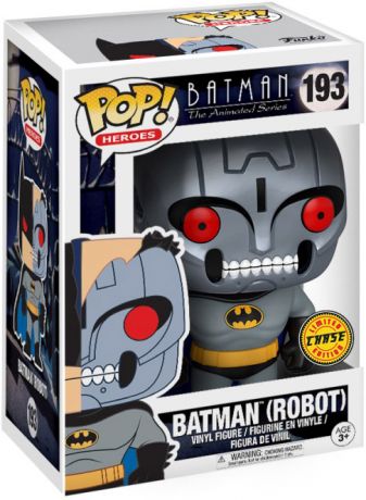 Figurine Funko Pop Batman : Série d'animation [DC] #193 Batman (Robot) [Chase]