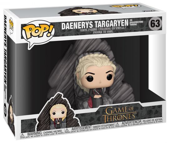 Figurine Funko Pop Game of Thrones #63 Daenerys Targaryen sur son trône à Dragonstone