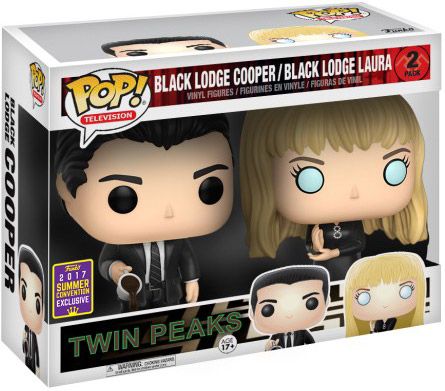 Figurine Funko Pop Twin Peaks Black Lodge Cooper & Black Lodge Laura - 2 pack