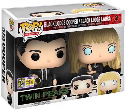 Figurine Funko Pop Twin Peaks Black Lodge Cooper & Black Lodge Laura - 2 pack