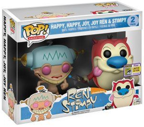 コミック・アニメ Funko POP Ren & Stimpy 2 Pack ren-et-stimpy-0-happy-happy-