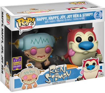 Figurine Funko Pop Ren et Stimpy Happy, Happy, Joy, Joy Ren & Stimpy - 2 pack