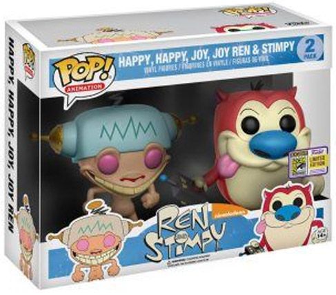 Figurine Funko Pop Ren et Stimpy Happy, Happy, Joy, Joy Ren & Stimpy - 2 pack