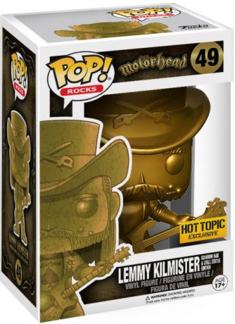 Figurine Funko Pop Motörhead #49 Lemmy Kilmister - Or