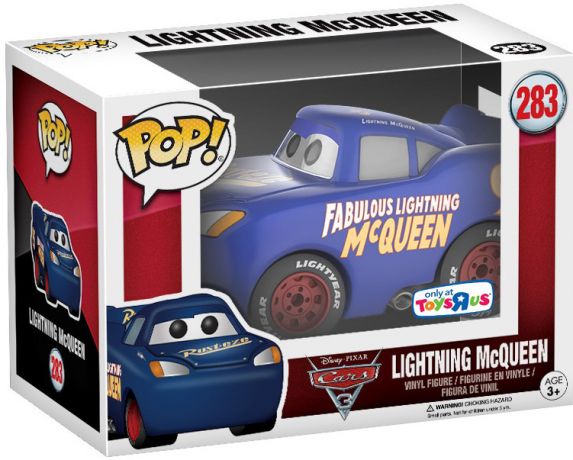 Figurine Funko Pop Cars [Disney] #283 Flash McQueen Bleu