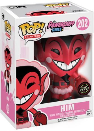 Figurine Funko Pop Les Supers Nanas #202 Him - Brillant dans le noir [Chase]