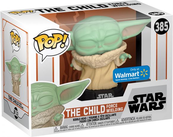 Figurine Funko Pop Star Wars : Le Mandalorien #385 L'Enfant utilisation de la Force