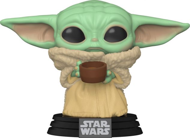 Figurine Funko Pop Star Wars : Le Mandalorien #378 L'Enfant avec Tasse